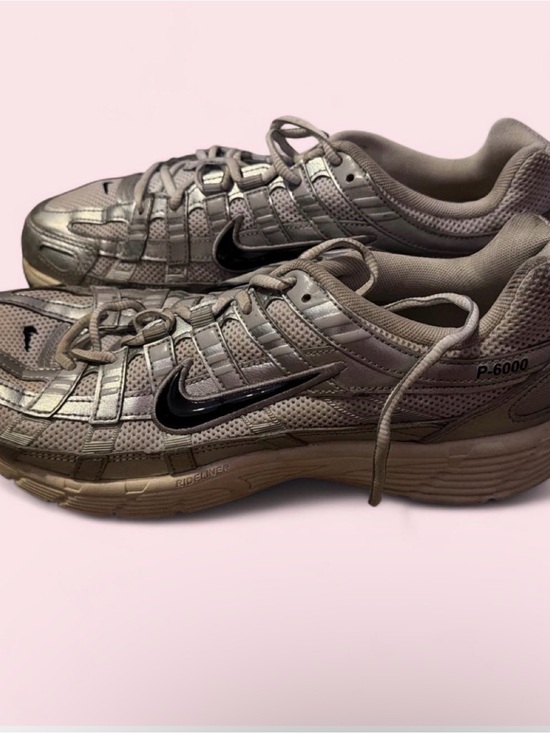 Nike Other - Nike Men’s P-6000 Metallic Silver and Beige Athletic Shoes